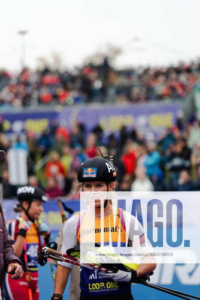 GER, Biathlon, Frauen, IBU Biathlon Loop One Festival 2026, Saison 2026 2027, Super Sprint Qualifikation Damen Heat 1-4 Anna Gandler ( AUT, 50 ) im Portrait München Olympiapark Bayern Deutschland