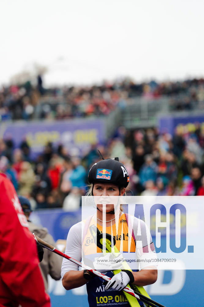 GER, Biathlon, Frauen, IBU Biathlon Loop One Festival 2026, Saison 2026 2027, Super Sprint Qualifikation Damen Heat 1-4 Anna Gandler ( AUT, 50 ) im Portrait München Olympiapark Bayern Deutschland