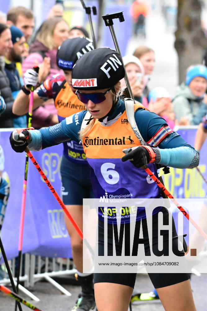 BIATHLON - HAMALAINEN Inka FIN bei der Qualifikation Super Sprint der Damen Herren während des Loop One Biathlon Opening Festival im Olypiapark München am 18.10.2026, Deutschland, Bayern München Hans-Jochen-Vogel-Platz Olypiapark Bayern Deutschland