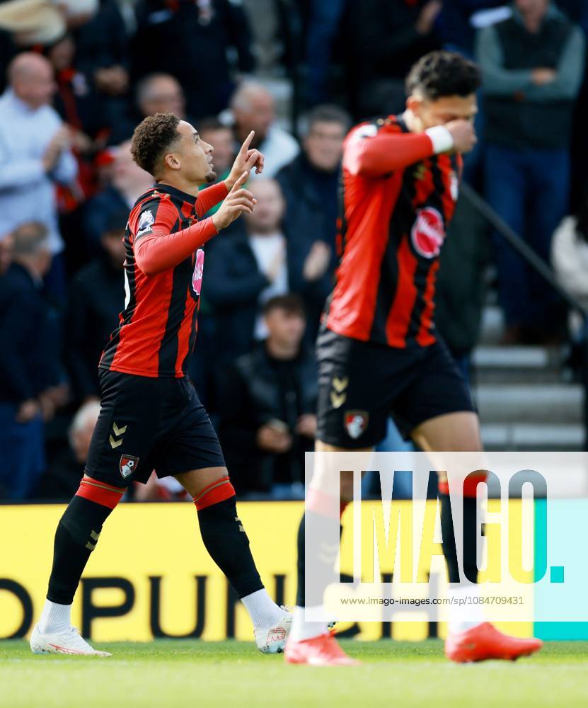 Marcus Tavernier of AFC Bournemouth celebrates scoring a goal after making the score 1-0. Bournemouth v Sunderland, Premier League, Football, Vitality Stadium, Bournemouth, UK - 18 Oct 2026Bournemouth Vitality Stadium United Kingdom