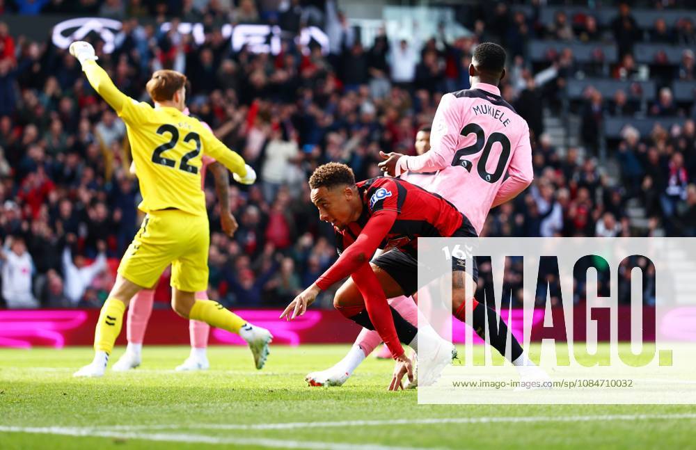Marcus Tavernier of AFC Bournemouth celebrates scoring a goal after making the score 1-0. Bournemouth v Sunderland, Premier League, Football, Vitality Stadium, Bournemouth, UK - 18 Oct 2026Bournemouth Vitality Stadium United Kingdom