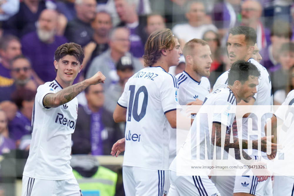 ACF Fiorentina v Como 1907 - Serie A Enilive Mattia Liberali of Como 1907 celebrates after scoring first goal during the Serie A Enilive match between ACF Fiorentina and Como 1907 at Artemio Franchi Stadium on October 18, 2026 in Florence, Italy. Florence Artemio Franchi Stadium Tuscany Italy