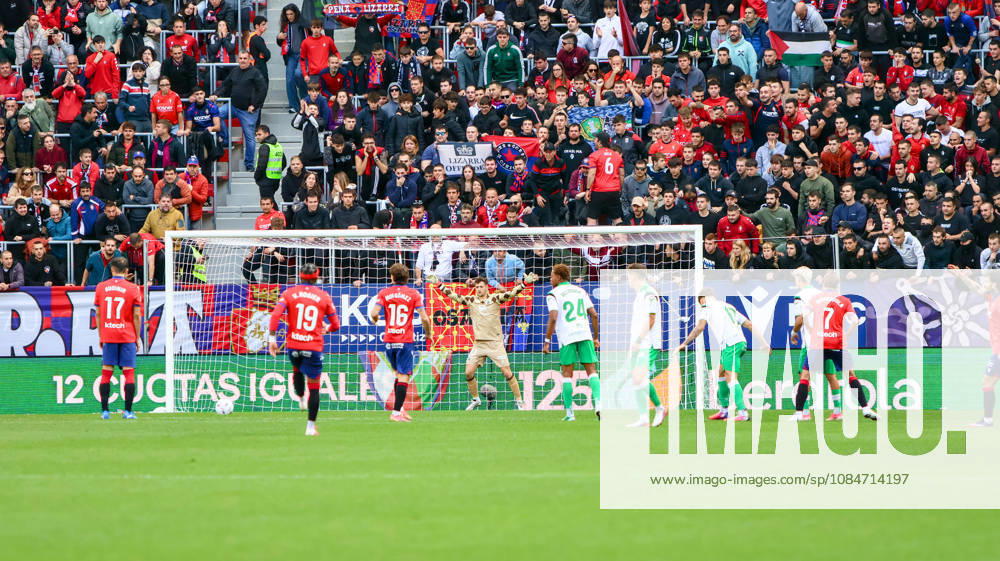 ESP: LaLiga EA Sports Atletico Osasuna v Racing Santander Ante Budimir of Osasuna scores goal and celebrates during LaLiga EA Sports match between Atletico Osasuna v Racing Santander played at El Sadar Stadium, Pamplona, on October 18 2026 in Spain Spain Soccer