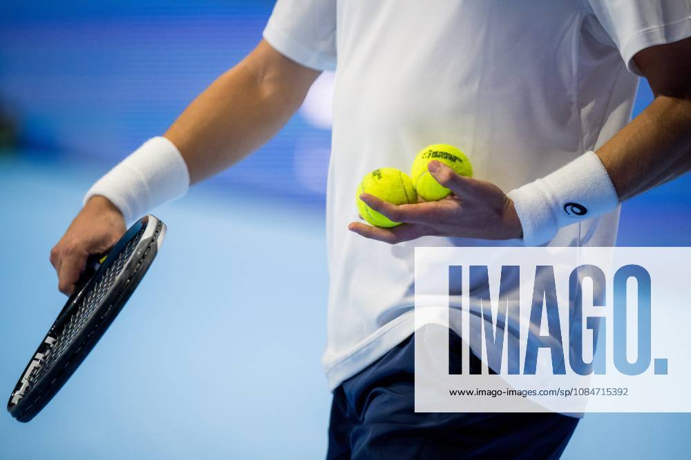 Clement Chidekh of France pictured in action during the European Open ATP, Tennis Herren tennis tournament in Brussels, on Sunday 18 October. This year s edition of the tournament is taking place from 17 to 25 October JASPERxJACOBS x190208791x