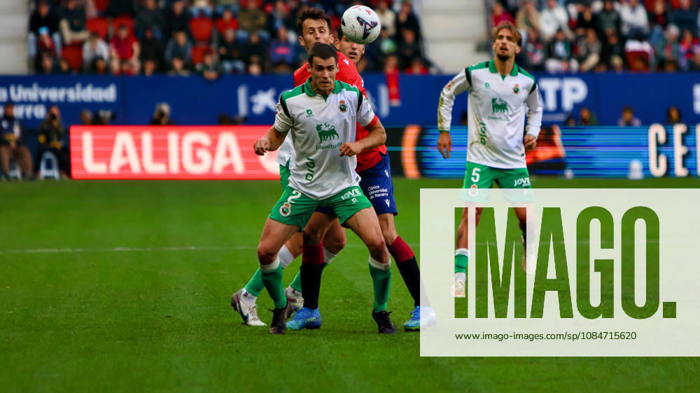 ESP: LaLiga EA Sports Atletico Osasuna v Racing Santander Alvaro Mantilla of Racing de Santander during LaLiga EA Sports match between Atletico Osasuna v Racing Santander played at El Sadar Stadium, Pamplona, on October 18 2026 in Spain Spain Soccer