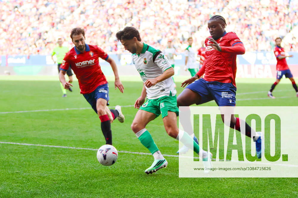 ESP: LaLiga EA Sports Atletico Osasuna v Racing Santander Andres Martin of Racing de Santander during LaLiga EA Sports match between Atletico Osasuna v Racing Santander played at El Sadar Stadium, Pamplona, on October 18 2026 in Spain Spain Soccer