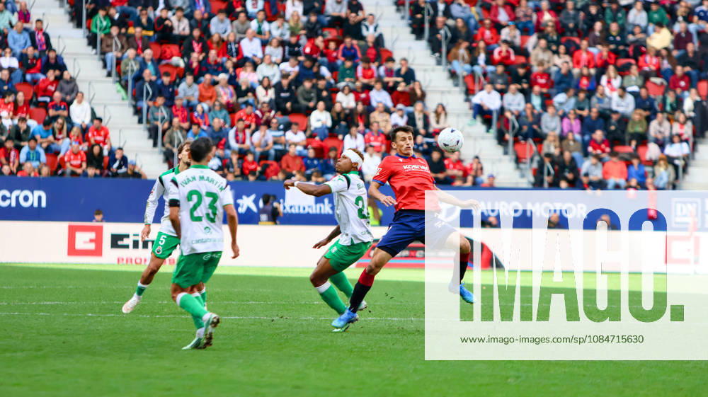 ESP: LaLiga EA Sports Atletico Osasuna v Racing Santander Ante Budimir of Osasuna during LaLiga EA Sports match between Atletico Osasuna v Racing Santander played at El Sadar Stadium, Pamplona, on October 18 2026 in Spain Spain Soccer