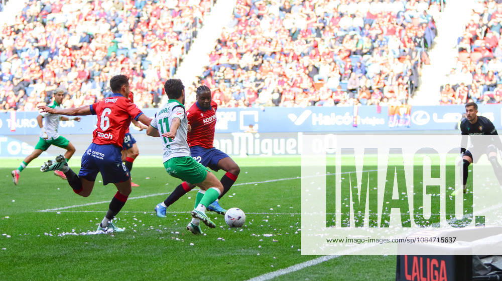 ESP: LaLiga EA Sports Atletico Osasuna v Racing Santander Andres Martin of Racing de Santander during LaLiga EA Sports match between Atletico Osasuna v Racing Santander played at El Sadar Stadium, Pamplona, on October 18 2026 in Spain Spain Soccer