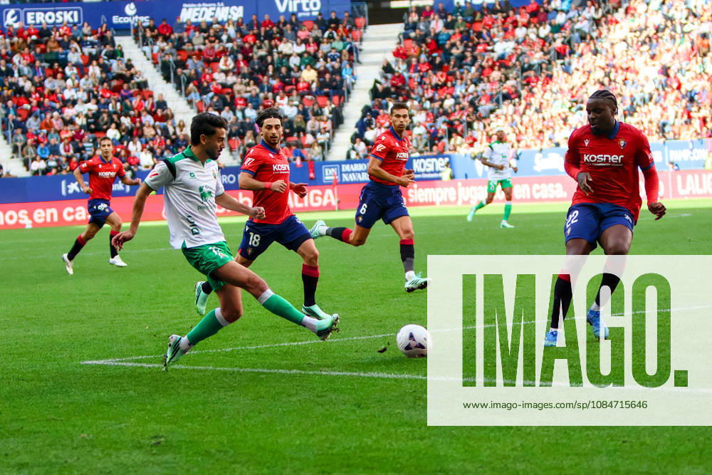 ESP: LaLiga EA Sports Atletico Osasuna v Racing Santander Andres Martin of Racing de Santander during LaLiga EA Sports match between Atletico Osasuna v Racing Santander played at El Sadar Stadium, Pamplona, on October 18 2026 in Spain Spain Soccer
