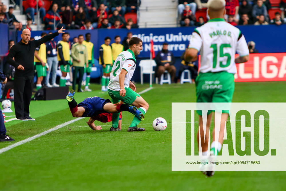 ESP: LaLiga EA Sports Atletico Osasuna v Racing Santander Alvaro Mantilla of Racing de Santander during LaLiga EA Sports match between Atletico Osasuna v Racing Santander played at El Sadar Stadium, Pamplona, on October 18 2026 in Spain Spain Soccer