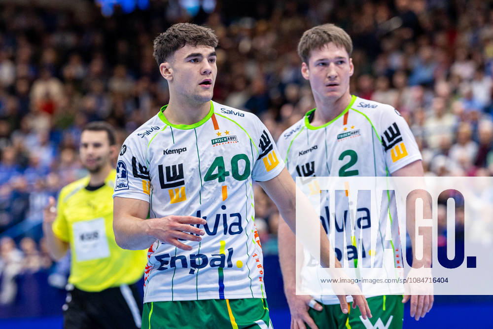 Elias Newel (Frisch Auf Goeppingen, 40) reagiert GER, TBV Lemgo Lippe vs. Frisch Auf Goeppingen, Handball, 1. Bundesliga, 9. Spieltag, Spielzeit 2026 2027, 18.10.2026 GER, TBV Lemgo Lippe vs. Frisch Auf Goeppingen, Handball, 1. Bundesliga, 9. Spieltag, Spielzeit 2026 2027, 18.10.2026 Lemgo