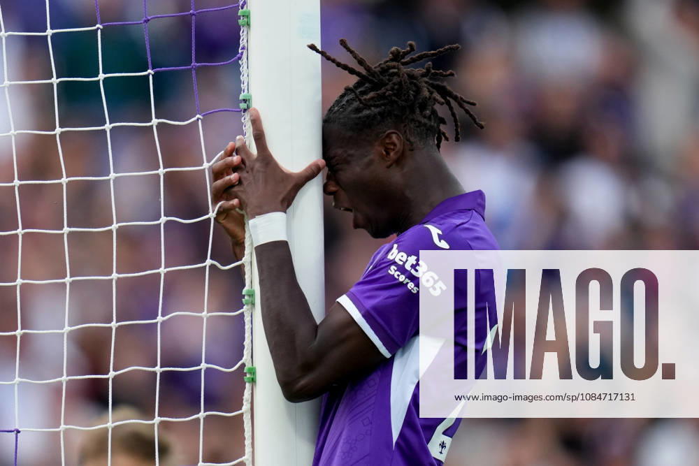 ACF Fiorentina v Como 1907 - Serie A Enilive Alieu Eybi Njie of ACF Fiorentina looks dejected during the Serie A Enilive match between ACF Fiorentina and Como 1907 at Artemio Franchi Stadium on October 18, 2026 in Florence, Italy. Florence Artemio Franchi Stadium Tuscany Italy