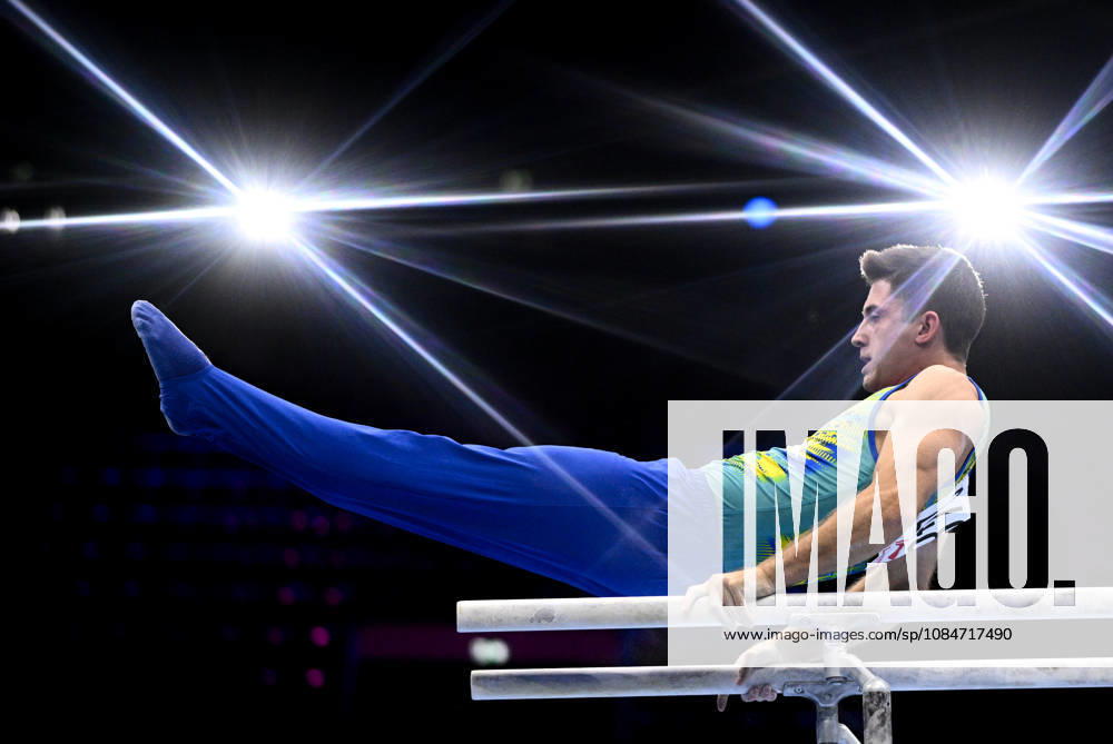 Netherlands Artistic Gymnastics World Championships Qualifiers 9267536 18.10.2026 Kazakhstan s Dmitriy Patanin competes on the parallel bars during the men s qualification of the 2026 World Artistic Gymnastics Championships in Rotterdam, the Netherlands. Alexey Filippov Sputnik Rotterdam Netherlands