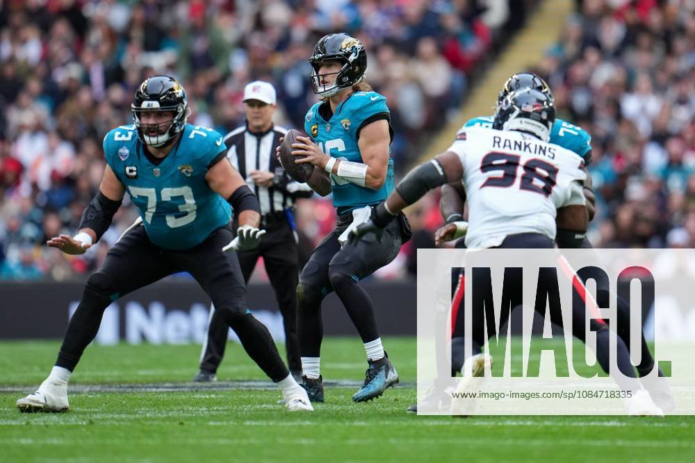 Jacksonville Jaguars, Trevor Lawrence, Quarterback, 16 Houston Texans v Jacksonville Jaguars, NFL, American Football Herren, USA American Football, Wembley Stadium, London, UK - 18 Oct 2026London Wembley Stadium United Kingdom