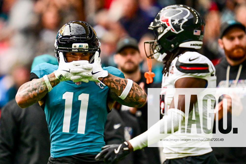 Jacksonville Jaguars v Houston Texans, International Series Parker Washington (11) of Jacksonville Jaguars during the International Series match between Jacksonville Jaguars and Houston Texans at Wembley Stadium, London, UK on 18 October 2026. Editorial use only ,