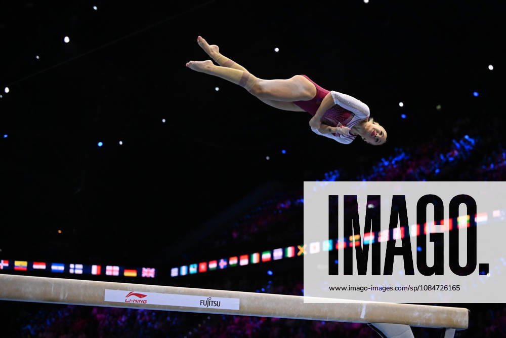 IPA89865426 - MANECA-VOINEA Sabrina (ROU) on the balance beam during the 54th Artistic Gymnastics World Championships in Rotterdam, Netherlands