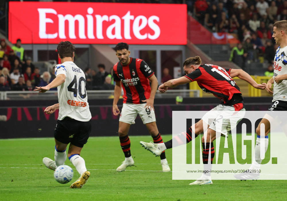 AC Milan s mildfielder Adrien Rabiot scores goal during the Italian Serie A soccer match AC Milan vs Atalanta at Giuseppe Meazza Stadium in Milan, Italy,18 October 2026. ANSA ROBERTO BREGANI. Soccer: Serie A; AC Milan-Atalanta - ZUMAa110 20261018_zaf_a110_042