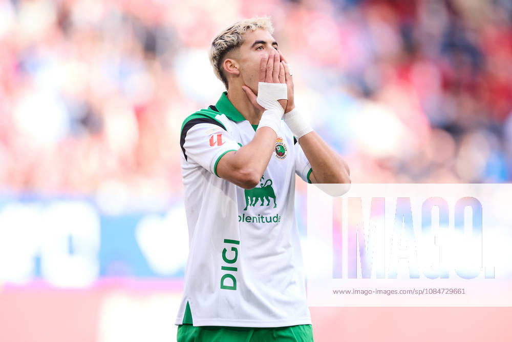 CA Osasuna v Real Racing Club de Santander - LaLiga EA Sports Yassir Zabiri of Real Racing Club de Santander reacts during the LaLiga EA Sports match between CA Osasuna and Real Racing Club de Santander at El Sadar on October 18, 2026, in Pamplona, Spain. Pamplona El Sadar Navarra Spain RL_CAOvRCS_2K26_0056