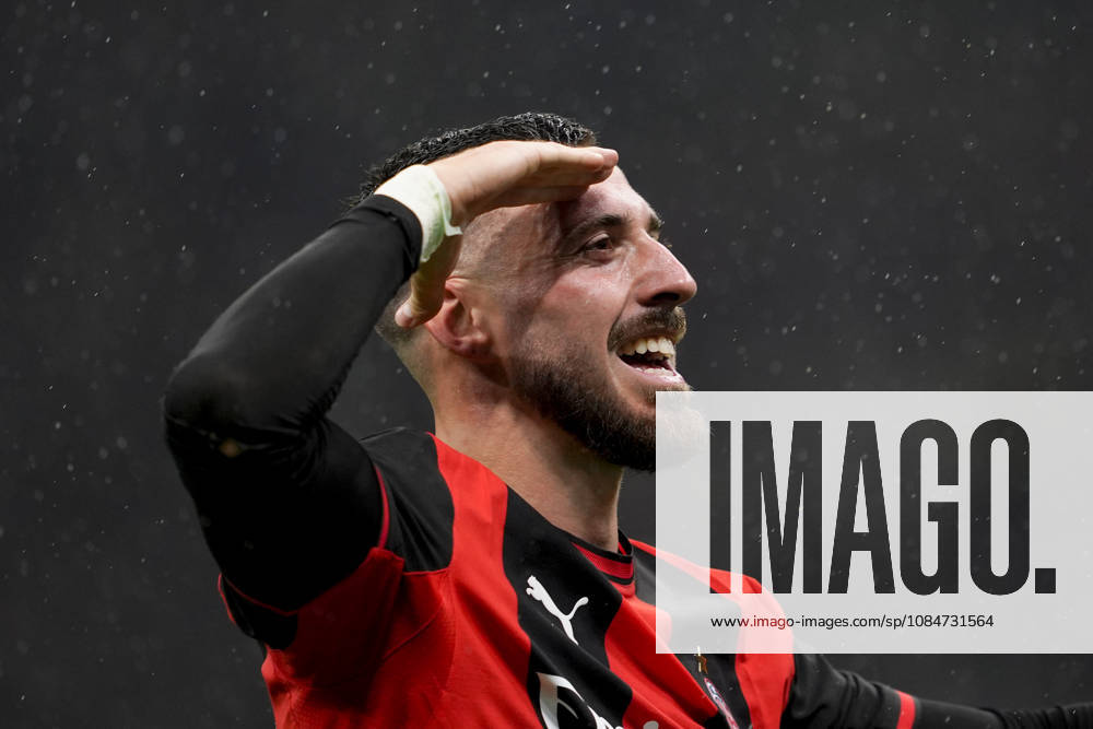 AC Milan s Mario Gila Ccelebrates after scoring 3-0 during the Serie A soccer match between AC Milan and Atalanta BC at the Giuseppe Meazza Stadium in Milan, Italy - October 18, 2026. - Soccer