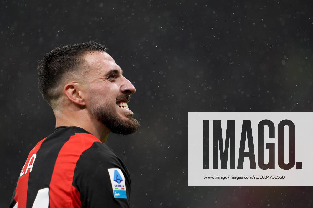 AC Milan s Mario Gila Ccelebrates after scoring 3-0 during the Serie A soccer match between AC Milan and Atalanta BC at the Giuseppe Meazza Stadium in Milan, Italy - October 18, 2026. - Soccer
