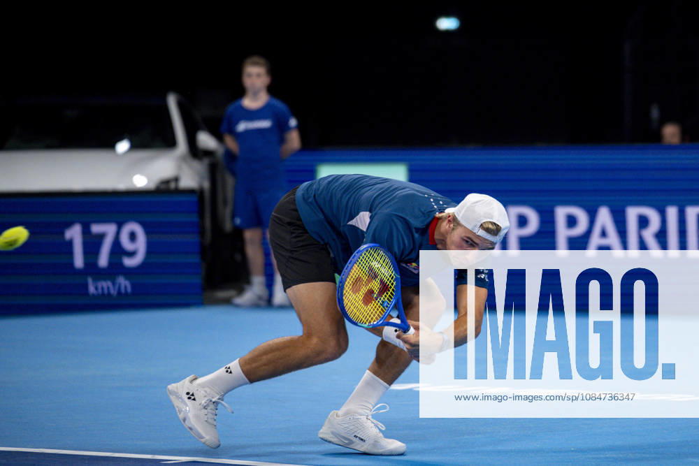 TENNIS : ATP, Tennis Herren 250 - Grand Tennis AURA - Decines (France) 18 10 2026 Ugo BLANCHET (FRA) vs Nicolai BUDKOV KJAER (NOR) during the qualifying tournament of the Auvergne Rhône-Alpes Grand Prix at the LDLC Arena in Décines on October 18, 2026. Photo Sandrine Thesillat PsNewZ