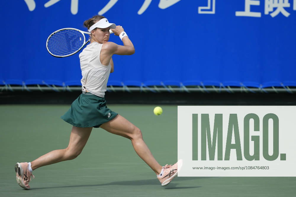 WTA, Tennis Damen Kinoshita Group Japan Open - Day 1 Viktorija Golubic of Switzerland plays during her round of 32 singles match against Mai Hontama of Japan at the 2026 Kinoshita Group Japan Open Women s tennis tournament at Utsubo Tennis Center in Osaka, Japan, on October 19, 2026. Osaka Japan