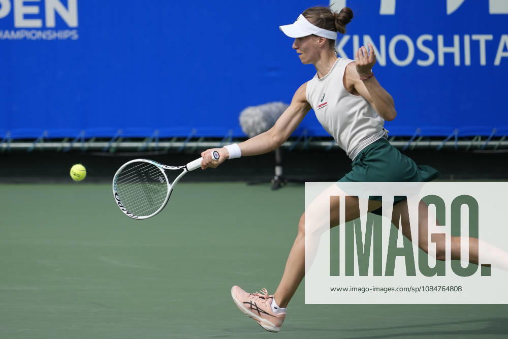 WTA, Tennis Damen Kinoshita Group Japan Open - Day 1 Viktorija Golubic of Switzerland plays during her round of 32 singles match against Mai Hontama of Japan at the 2026 Kinoshita Group Japan Open Women s tennis tournament at Utsubo Tennis Center in Osaka, Japan, on October 19, 2026. Osaka Japan