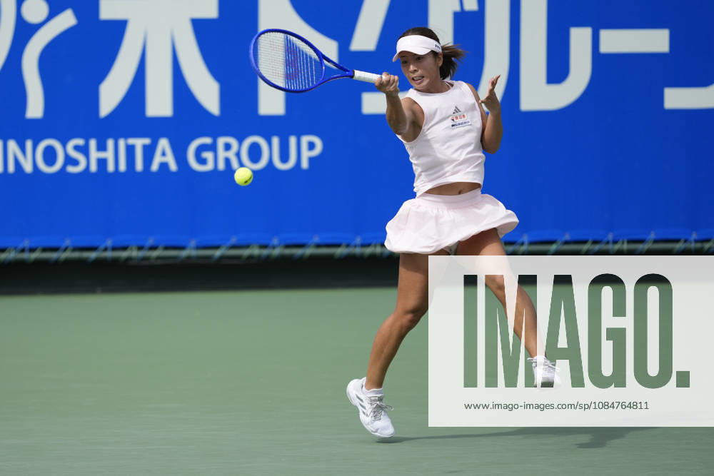 WTA, Tennis Damen Kinoshita Group Japan Open - Day 1 Mai Hontama of Japan competes in her round of 32 singles match against Viktorija Golubic of Switzerland at the 2026 Kinoshita Group Japan Open Women s tennis tournament at Utsubo Tennis Center in Osaka, Japan, on October 19, 2026. Osaka Japan