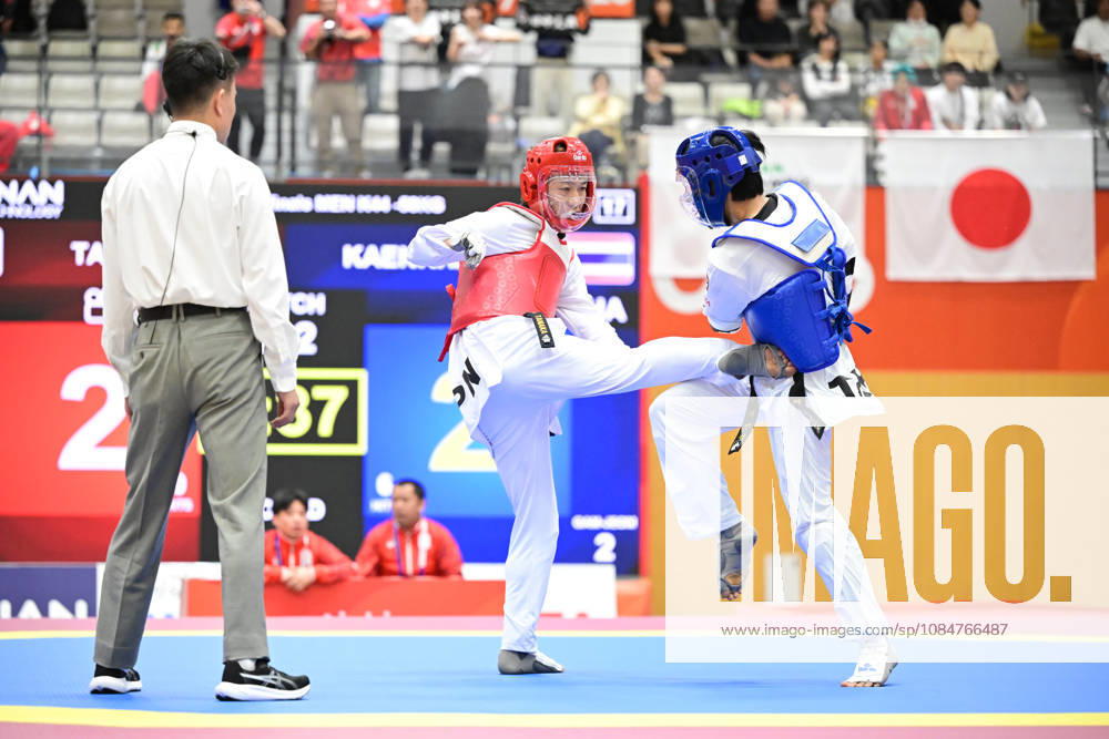 (L-R) Mitsuya Tanaka (JPN), KAENKHAM Thanwa (THA), OCTOBER 19, 2026 - Para Taekwondo : Mens K44 -58kg Quarter-Final during the Asian Para Games Aichi-Nagoya 2026 at Nagoya City Mizuho Park Gymnasium in Aichi, Japan. Noxthirdxpartyxsales aflo_357271138 KikuchixKyox