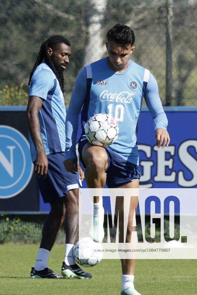 Training session SSC Napoli Napoli s Brazilian forward Giovane controls the ball during of the UEFA Champions League group stage matchday 3 fixture between SSC Napoli and Bodo Glimt at the SSC Napoli training centre in Castelvoturno, Caserta, on 19, October, 2026. _BPH9232