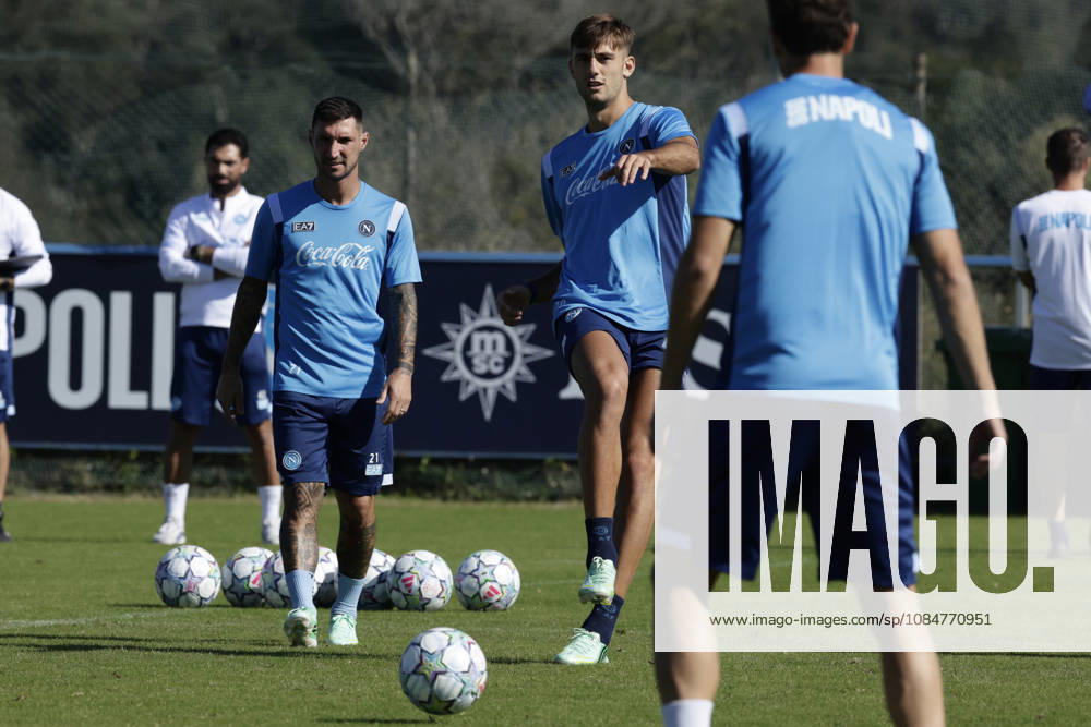 Training session SSC Napoli Napoli s Italian forward Lorenzo Lucca during of the UEFA Champions League group stage matchday 3 fixture between SSC Napoli and Bodo Glimt at the SSC Napoli training centre in Castelvoturno, Caserta, on 19, October, 2026. _BPH9885