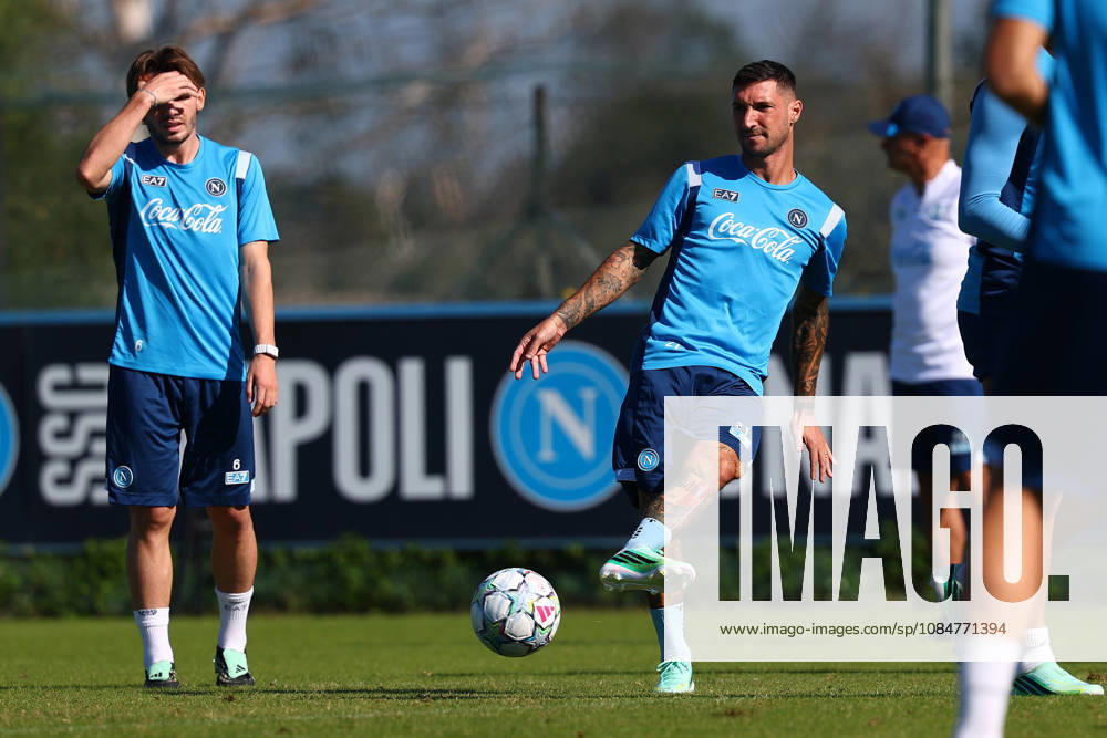 Napoli’s Matteo Politano During training at the SSC Napoli sports center, Champions League Napoli - Bodo Glimt Castel Volturno (CE) on October 19 , 2026