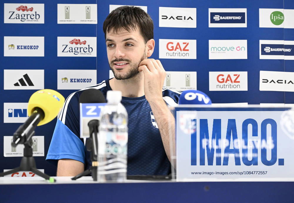 EHF Champions League: press conference, PK, Pressekonferenz of HC ZAgreb Filip Glavas of HC Zagreb speaks on a press conference on October 19, 2026 in Zagreb, Croatia ahead of the EHF Champions League match between HC Zagreb and PSG. MarkoxLukunic PIXSELL