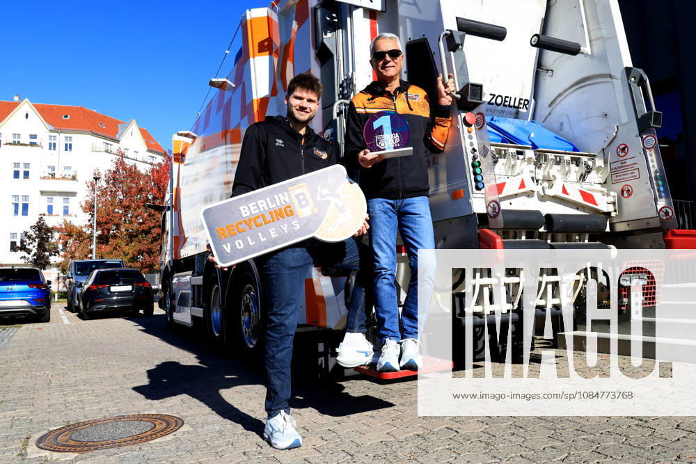 DEU, GER , Deutschland, Volleyball, BR Volleys PK, Saison 2026 2027), Berlin, BR Volleys Geschäftsfuehrer Kaweh Niroomand, Headcoach Andrea Anastasi, Kapitän Ruben Schott nordphoto GmbH Engler Berlin Berlin Berlin Deutschland