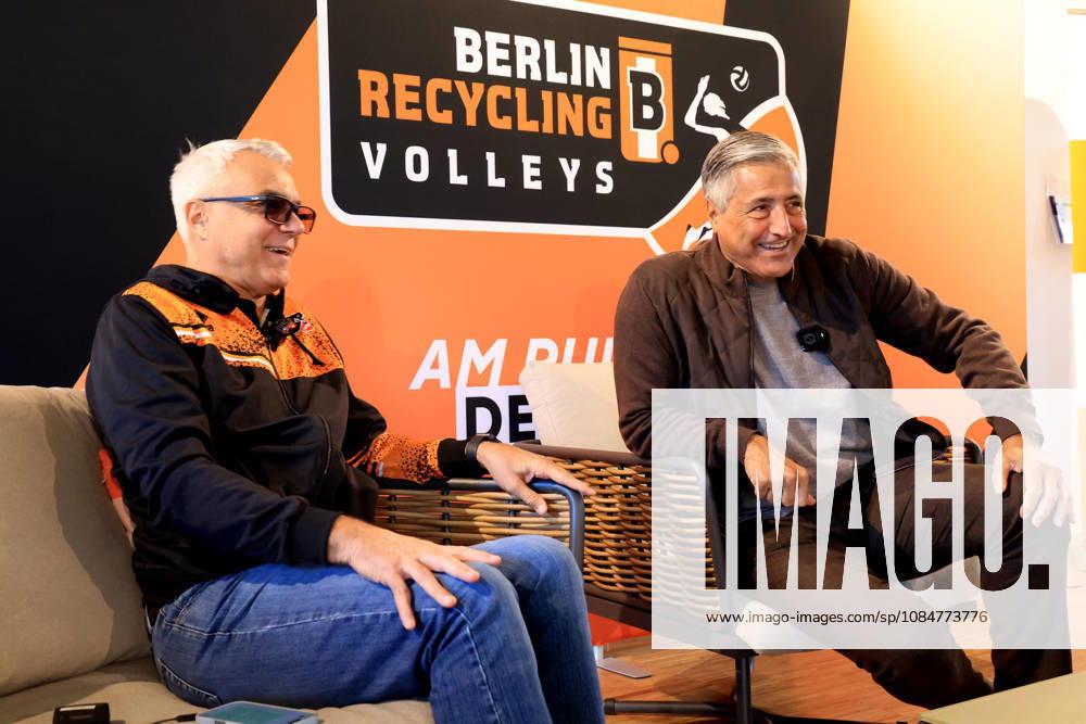 DEU, GER , Deutschland, Volleyball, BR Volleys PK, Saison 2026 2027), Berlin, BR Volleys Geschäftsfuehrer Kaweh Niroomand, Headcoach Andrea Anastasi, Kapitän Ruben Schott nordphoto GmbH Engler Berlin Berlin Berlin Deutschland