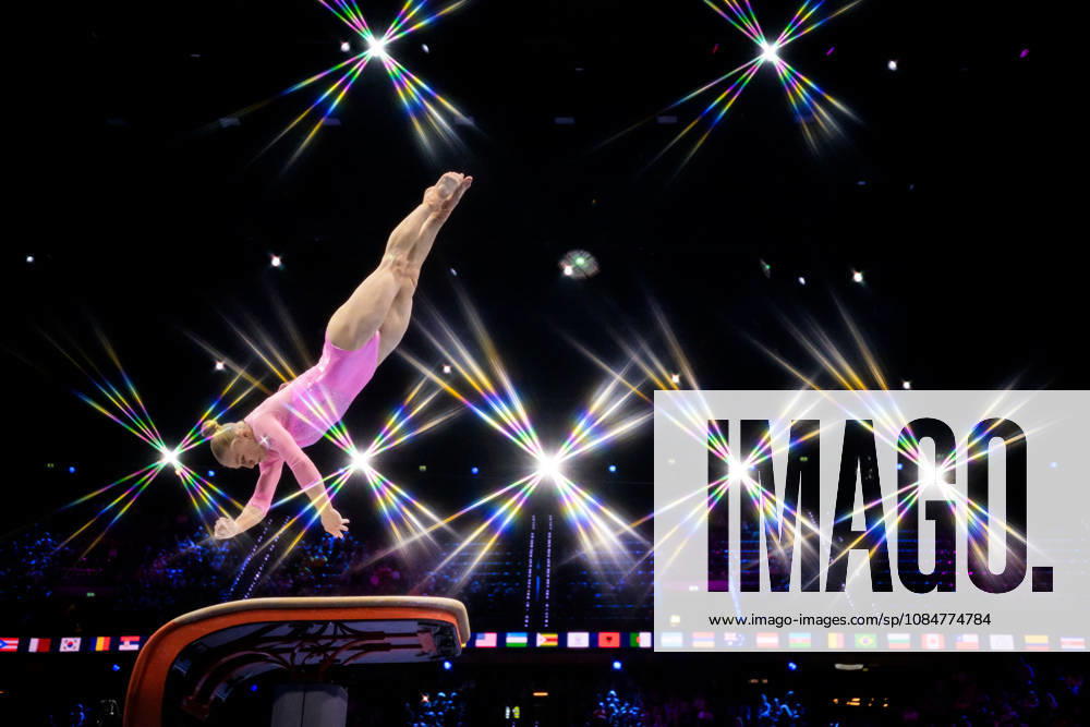 Editors note: An on-camera star filter was used to create this picture. Charlize Moerz of Austria competes in women s vault qualifications during day three of the 2026 Artistic Gymnastics World Championships on October 19, 2026 in Rotterdam. Photo: Joel Marklund BILDBYRÅN kod JM JM0860 bbeng artistisk gymnastik artistic gymnastics gymnastik-vm vm artistic gymnastics world championships dambbeng artistisk gymnastik artistic gymnastics gymnastik-vm vm artistic gymnastics world championships dam österrike austria