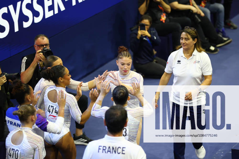 MORGAN OSYSSEK-REIMER of Team France reacts after performing on the Balance Beam during the Women s Qualification subdivision 6 10 of the 54th Artistic Gymnastics World Championships at the Ahoy Arena in Rotterdam, Netherlands. Rotterdam Netherlands - ZUMAc179 20261019_zep_c179_013