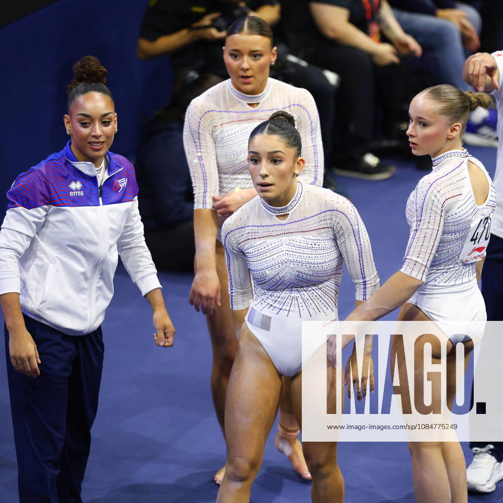 MAIANA PRAT of Team France reacts after performing on the Balance Beam during the Women s Qualification subdivision 6 10 of the 54th Artistic Gymnastics World Championships at the Ahoy Arena in Rotterdam, Netherlands. Rotterdam Netherlands - ZUMAc179 20261019_zep_c179_014