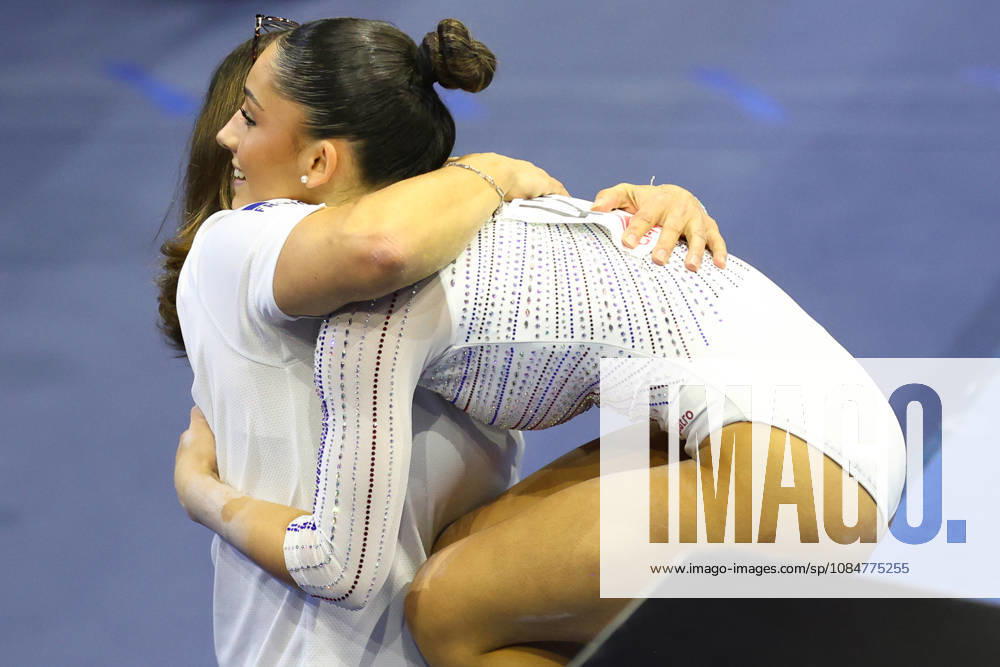 MAIANA PRAT of Team France reacts after performing on the Balance Beam during the Women s Qualification subdivision 6 10 of the 54th Artistic Gymnastics World Championships at the Ahoy Arena in Rotterdam, Netherlands. Rotterdam Netherlands - ZUMAc179 20261019_zep_c179_016