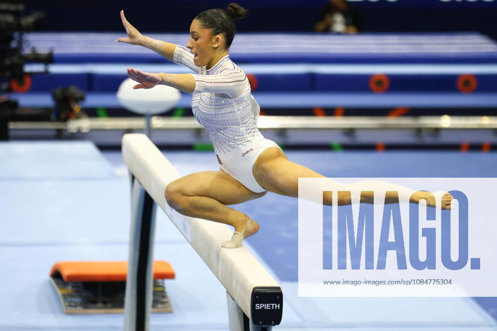 MAIANA PRAT of Team France performs on the Balance Beam during the Women s Qualification subdivision 6 10 of the 54th Artistic Gymnastics World Championships at the Ahoy Arena in Rotterdam, Netherlands. Rotterdam Netherlands - ZUMAc179 20261019_zep_c179_019