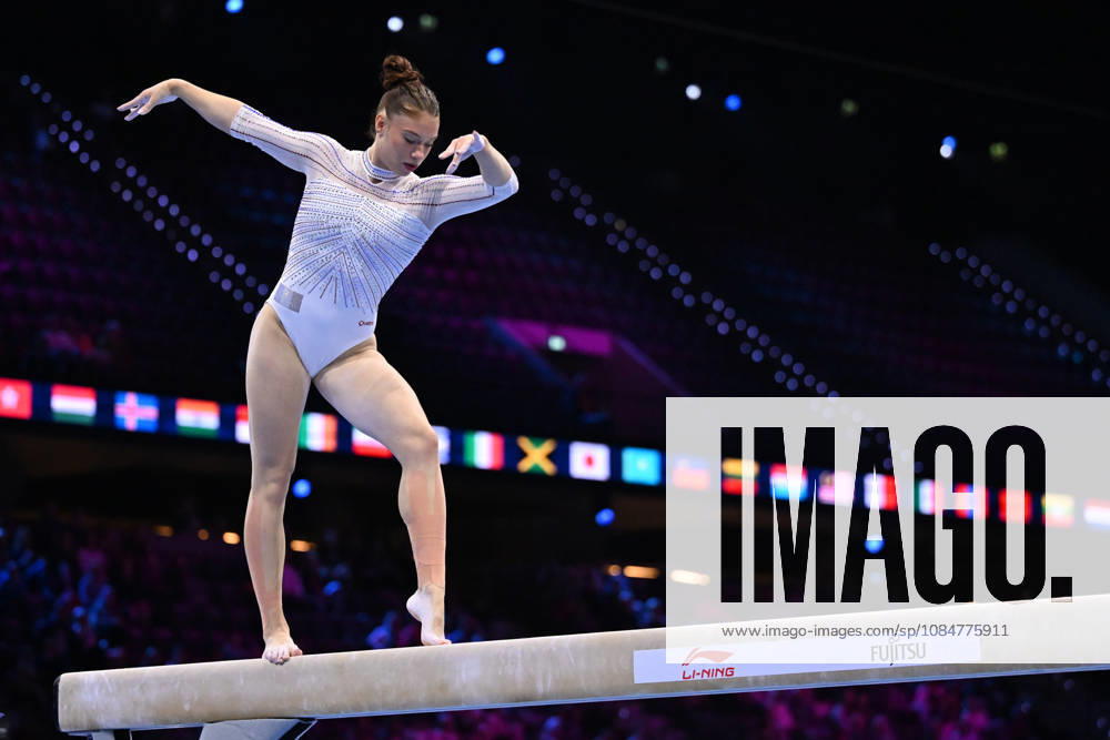 IPA89912758 - Morgane OSYSSEK-REIMER (FRA) on the balance beam during the 54th Artistic Gymnastics World Championships in Rotterdam, Netherlands, on October 19, 2026