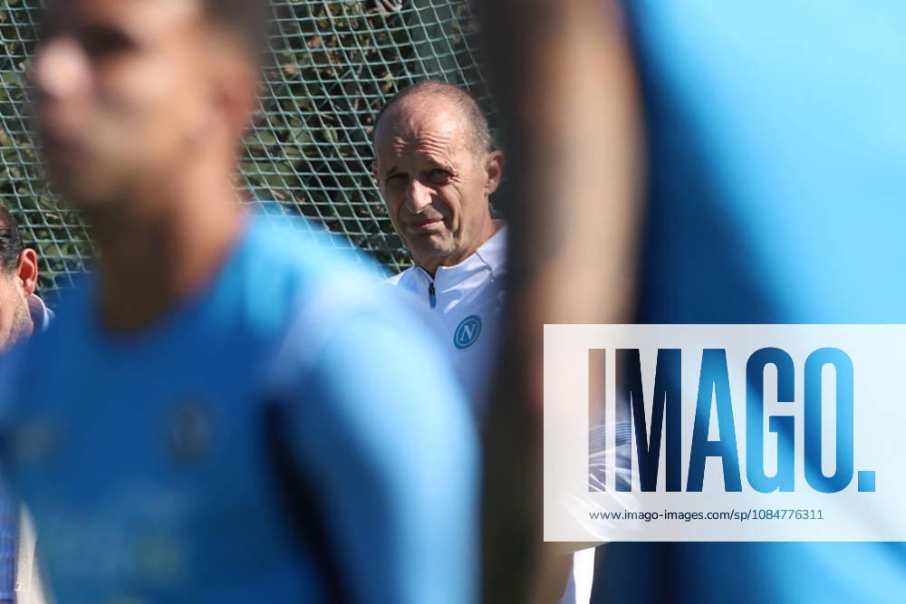 SSC Napoli Training Session Massimiliano Allegri, coach of Napoli, during a training session ahead of the UEFA Champions League 2026 27 at the Napoli training center in Castel Volturno, Italy, on October 19, 2026. Castel Volturno Napoli Italy