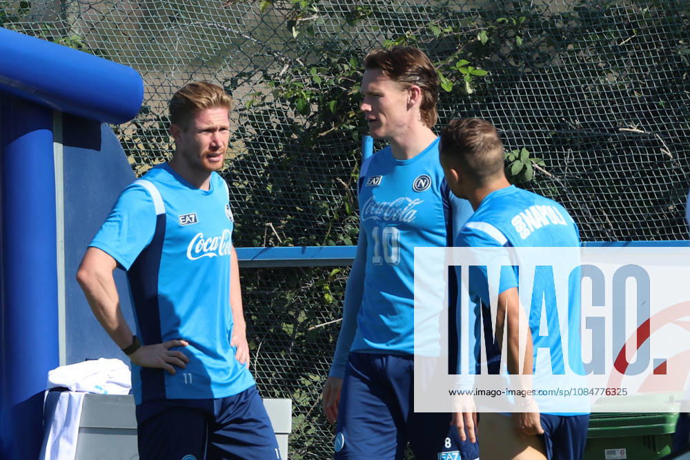 SSC Napoli Training Session Kevin De Bruyne and Scott McTominay of Napoli train ahead of the UEFA Champions League 2026 27 season at the Napoli training center in Castel Volturno, Italy, on October 19, 2026. Castel Volturno Napoli Italy