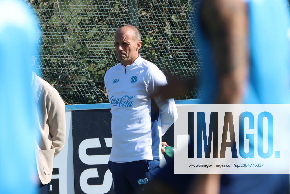 SSC Napoli Training Session Massimiliano Allegri, coach of Napoli, during a training session ahead of the UEFA Champions League 2026 27 at the Napoli training center in Castel Volturno, Italy, on October 19, 2026. Castel Volturno Napoli Italy