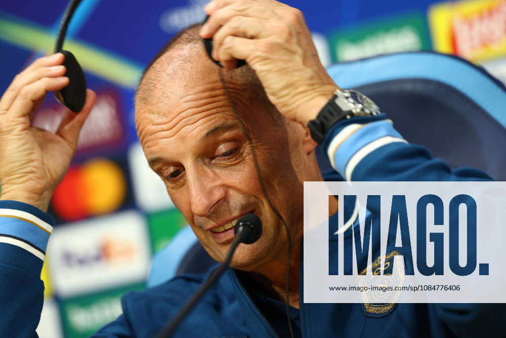 Napoli’s head coach Massimiliano Allegri During the Napoli-Bodo Glimt Champions League press conference, PK, Pressekonferenz in the press room at the Diego Armando Maradona Stadium on October 19, 2026.