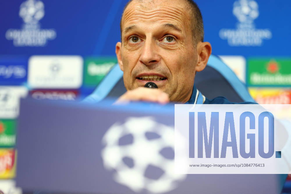 Napoli’s head coach Massimiliano Allegri During the Napoli-Bodo Glimt Champions League press conference, PK, Pressekonferenz in the press room at the Diego Armando Maradona Stadium on October 19, 2026.