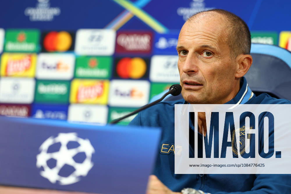 Napoli’s head coach Massimiliano Allegri During the Napoli-Bodo Glimt Champions League press conference, PK, Pressekonferenz in the press room at the Diego Armando Maradona Stadium on October 19, 2026.