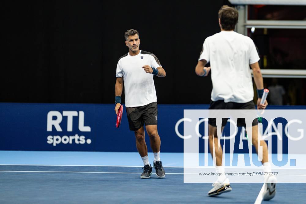 Maximo Gonzalez of Argentina, Andres Molteni of Argentina pictured during the European Open ATP, Tennis Herren tennis tournament in Brussels, on 19 October. This year s edition of the tournament is taking place from 17 to 25 October DAVIDxPINTENS x190298293x