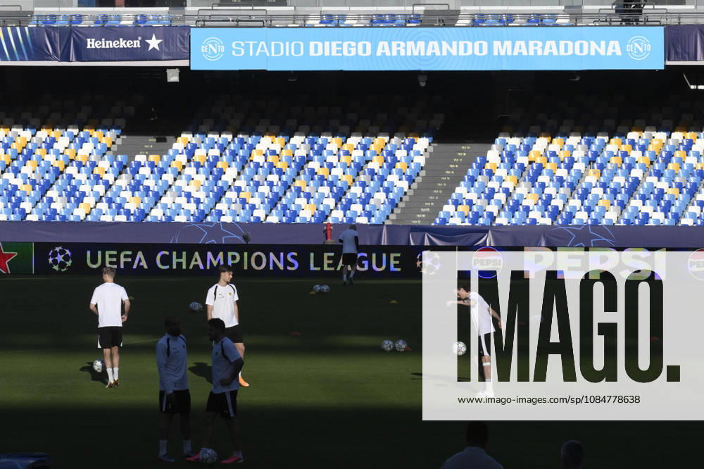 Bodo-Glimt team attends a training session at ˜Diego Armando Maradona stadium in Naples ( Italy) , 19 october 2026. Ssc. Bodo-Glimt will face Ssc Napoli in their UEFA Champions League match on 20 october 2026. ANSA CIRO FUSCO. UEFA Champions League - Napoli Vs Bodo-Glimt - ZUMAa110 20261019_zaf_a110_014