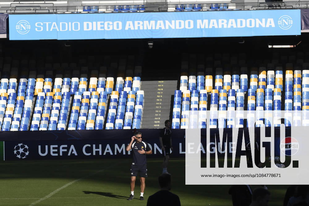 Bodo Glimt s head coach Kjetil Knutsen attends a training session at ˜Diego Armando Maradona stadium in Naples ( Italy) , 19 october 2026. Ssc. Bodo-Glimt will face Ssc Napoli in their UEFA Champions League match on 20 october 2026. ANSA CIRO FUSCO. UEFA Champions League - Napoli Vs Bodo-Glimt - ZUMAa110 20261019_zaf_a110_016